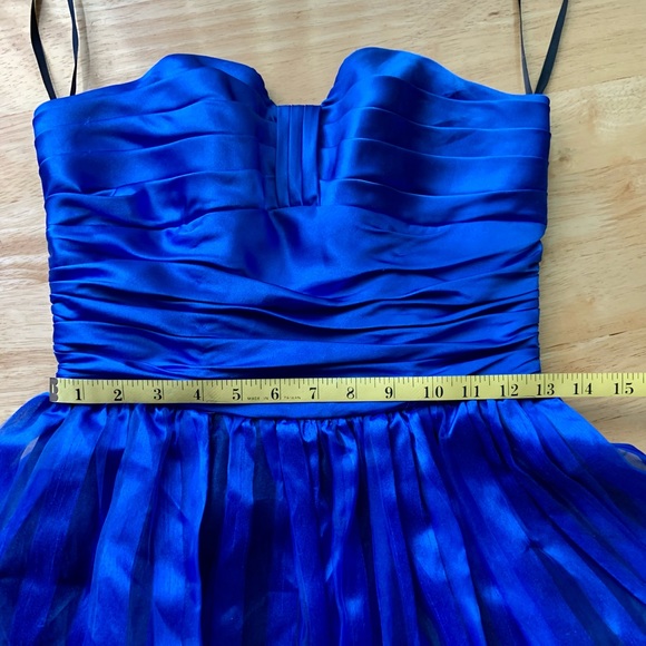 Betsey Johnson Strapless Dress in Cobalt Blue 4 - Picture 9 of 10